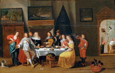 The Feast by Flemish School